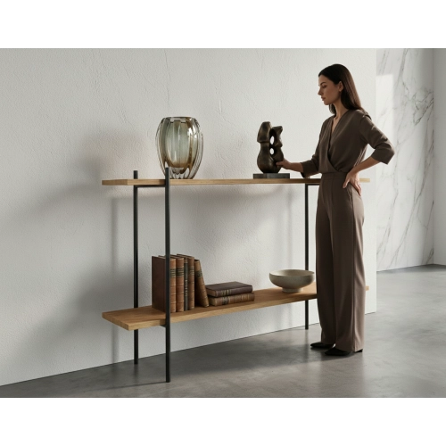 KONSOLA Z DREWNA LITEGO DĄB OLCHA JESION SKD-370